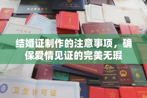 浦东结婚证制作的注意事项，确保爱情见证的完美无瑕