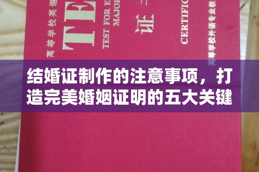 浦东结婚证制作的注意事项，打造完美婚姻证明的五大关键点