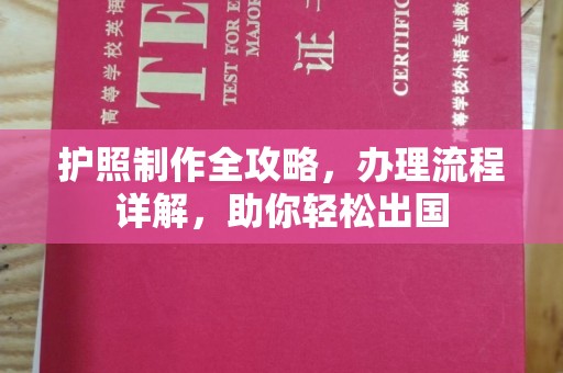 浦东护照制作全攻略，办理流程详解，助你轻松出国